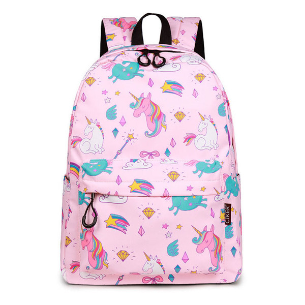 Unicorn Printing Backpack Women Waterproof kawaii Blue Book Bags Laptop Bagpack School Bag for Teenage Boys Girls Unicorn Travel backpack