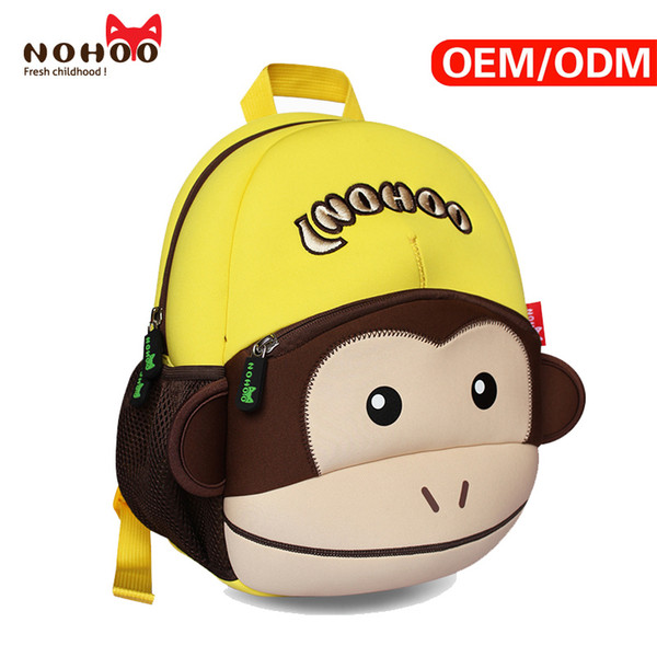 Cartoon Students Schoolbag Backpack 3D Cartoon Monkey Children School Bags for Boys and Girls Kids Satchel