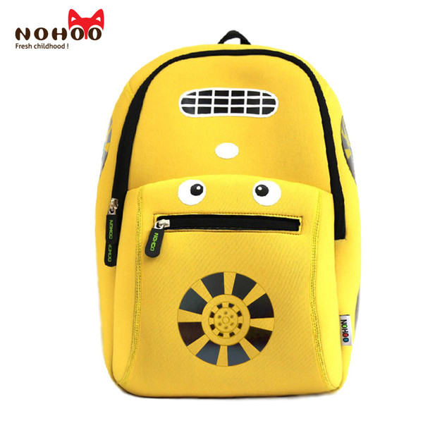 Children School Backpack Large Capacity Cartoon Car Printing Kids School Bags NOHOO Factory Low Price Back packs Wholesale