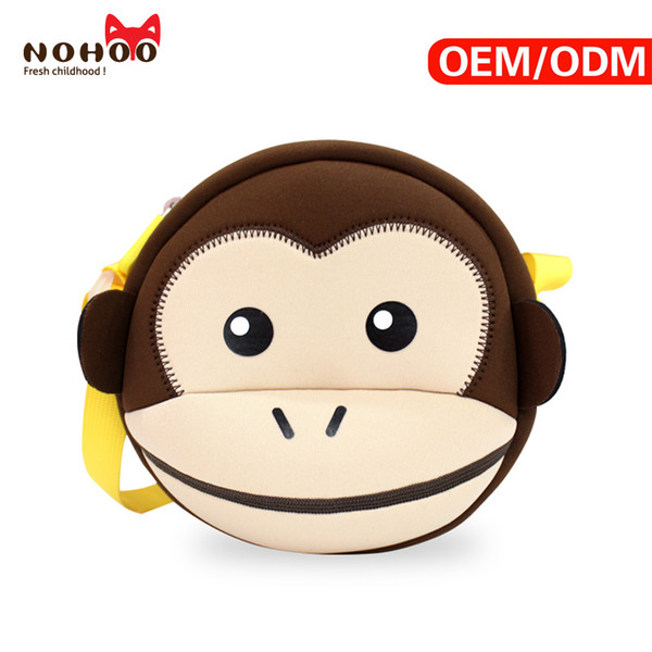 Crossbody Bags NOHOO Waterproof Kid Sling Fashion Cartoon Messenger Bags 3D Monkey Handbags Children Girls Shoulder Bags