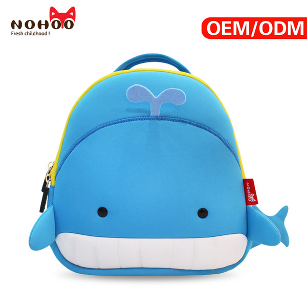 New Children School Bags Cartoon NOHOO Kid Bag Animal Design Backpacks Kindergarten Preschool Backpack Kids Mochila