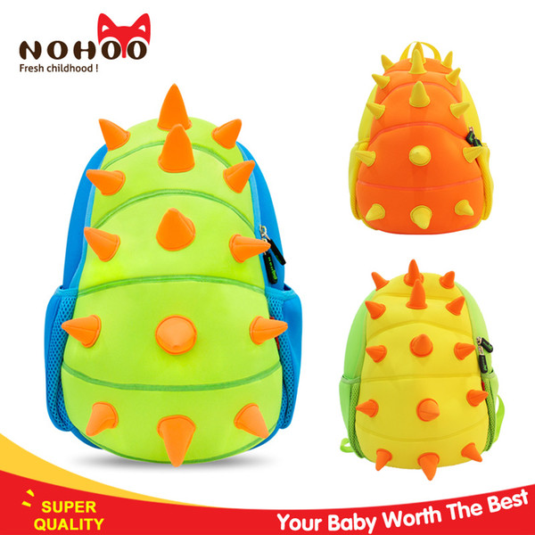 NOHOO Animals Waterproof Kids Baby Bags Kindergarten Neoprene Dinosaur Children School Bags For Girls Boys Cartoon School Bags