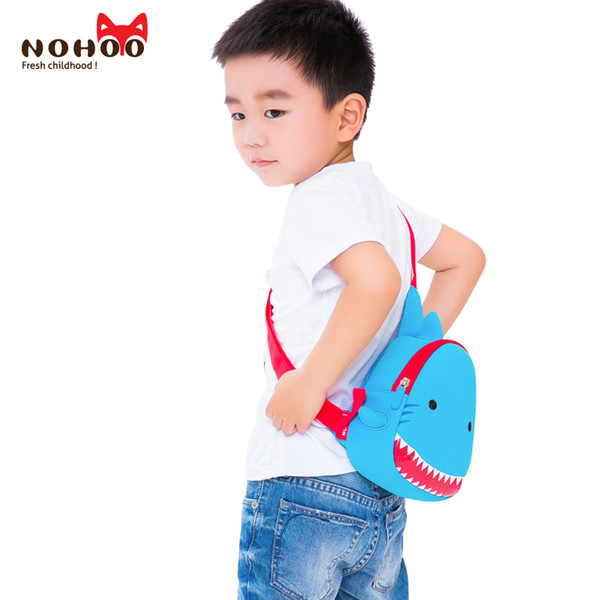 Nohoo hot item Toddler children messenger bag 2018 new shark design with high quality neoprene material