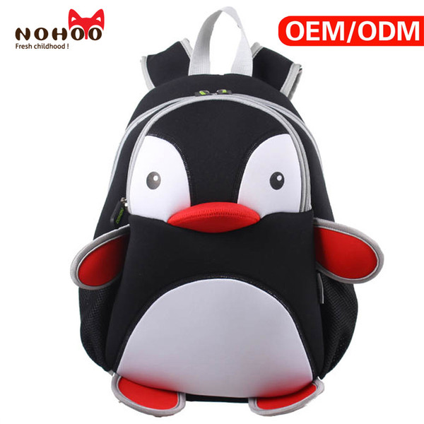 NOHOO popular item preschool school bags OEM Neoprene Kids Backpack 3D Cartoon fashion Backpack For Kids