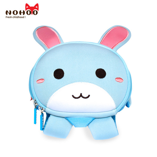 Children Boys Girls School Bag 3D Cute Sky Blue Rabbit Design Anti-lost Backpack Kids Kindergarten Bags