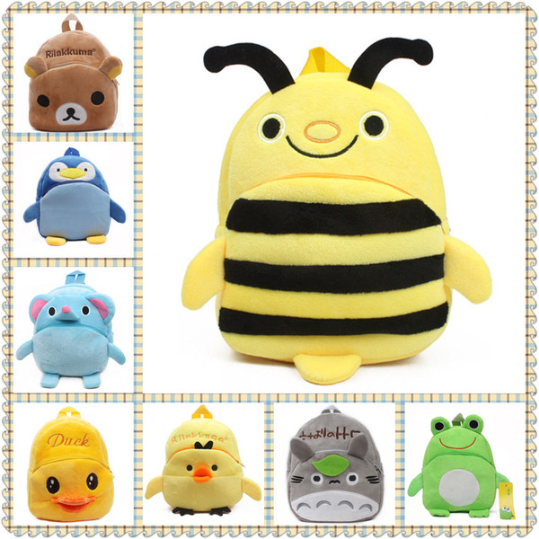 Cute Bee Baby Boys Plush Backpack Toddler Toy Shoulder Bag 1-3 Year Small Children Kindergarten School Bags Picnic Mini Knapsack