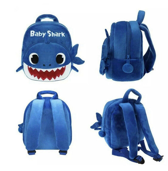 Baby Shark Backpack Plush Cute Cartoon Animal Bag Girl Bag For Chhildren Sweetie Mini School Bag For Kids Kinderegarten 3pcs