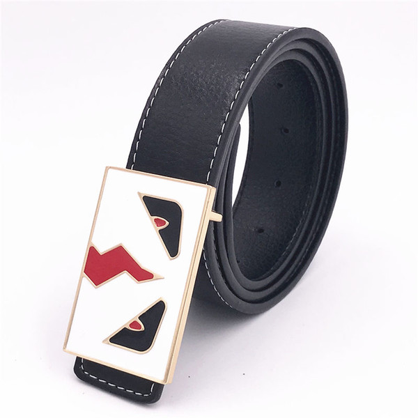 20 Colors Fashions Italy Brands Belt Luxury Unisex Leather Belt Men Women Jeans Waist Straps Hip Hop Big Eyes Leisure Belts