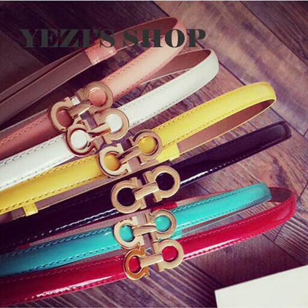 kids designer belts Candy Color Girls belts women belts Pu leather Women's Belt designer accessories A8268