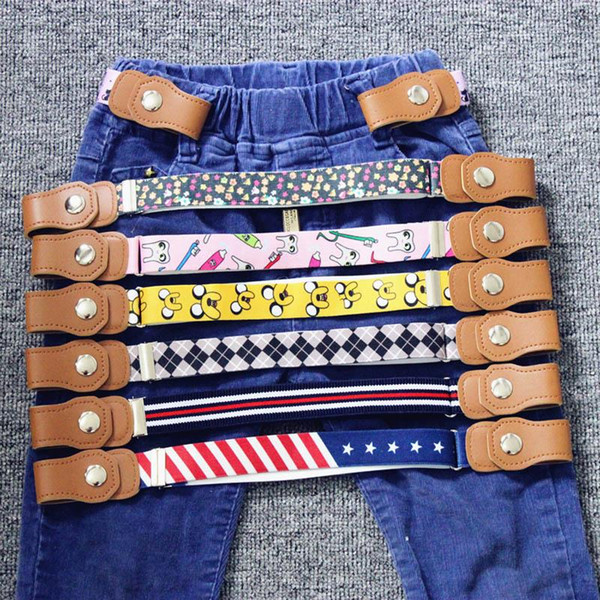 INS kids designer belts Cartoon Boys belts Cut girls belts baby belt designer accessories kids elastic belt