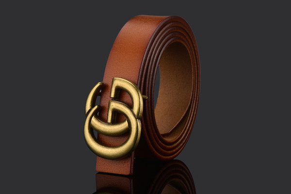 Newest brand designer kids real leather belts children boys girls Letter buckle Leisure waist strap/waistband children Belts wide 2.3cm