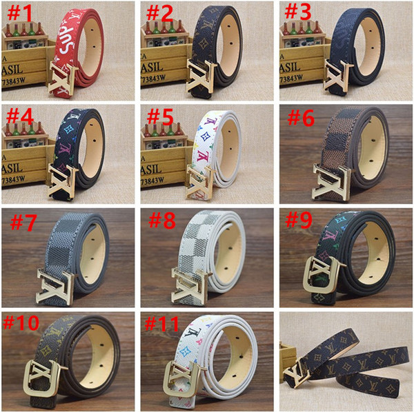 Retail Mommy And Kids Designer Belts Fashion Children Classic Needle Buckle Belts Waistband Lichee Pattern Teenager Designer Elegant Belts