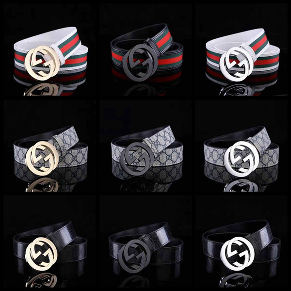 G Letter Personality Cowskin Belt Casual Unisex Smooth Diamond Buckle Leather Belts Fashion G Print Waistband TTA880