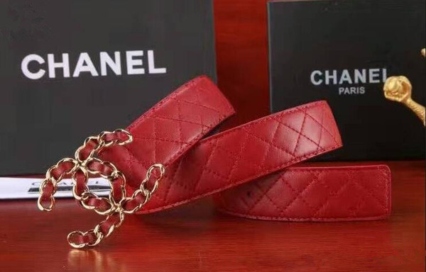 Fashion Brand Belts luxury Genuine leather belt Famous designer Red belts women belt Party Gift with box Top Quality