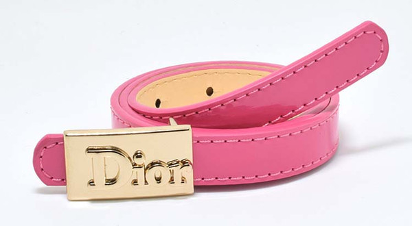 fashion brand designer childre belts letter Metal buckle boys girls waistband candy color kids waist strap Performance Accessories Y1181