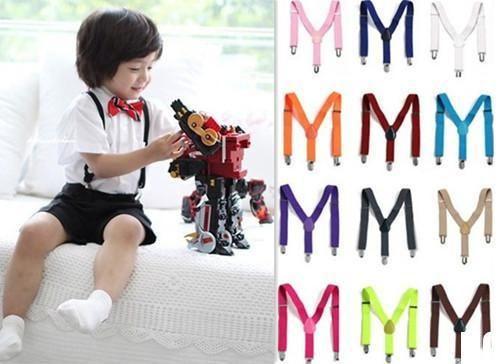 2018 New Belt Children Baby Boys And Girls Suspenders Clip-on Y-Back Braces Elastic Kids Suspenders