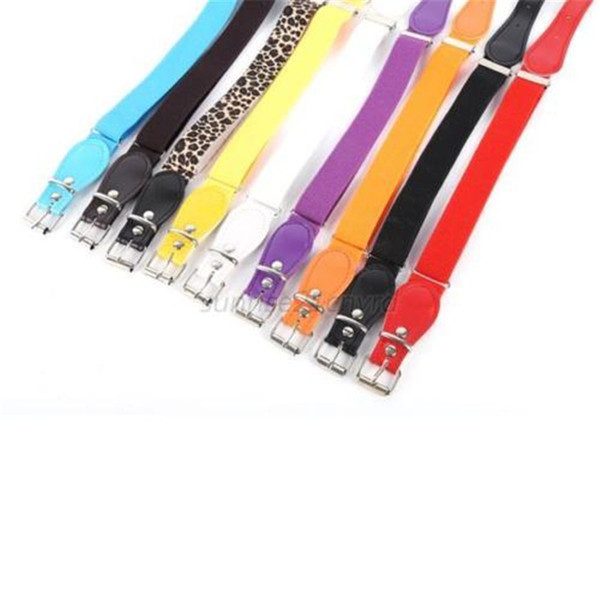 Candy Color Kids Children Boys Girls Wide Elastic Stretch Waist Belt Waistband