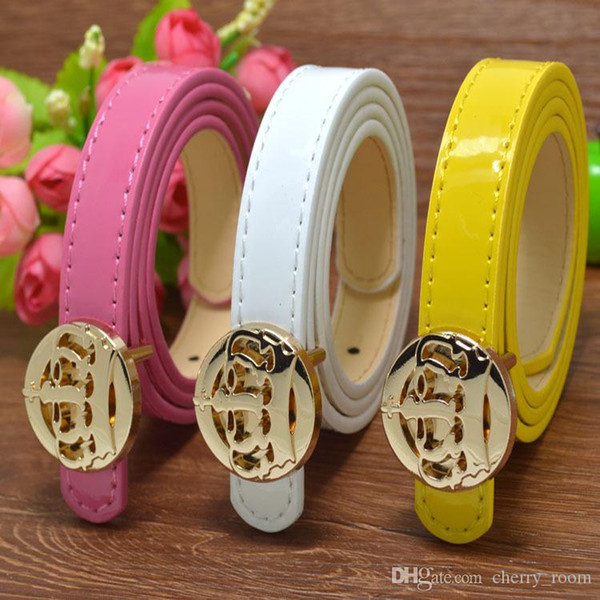 Classic Fashion Crown Kids Faux Leather Belts Brand Designer Children Buckle Belt Girls Boys Leisure Strap High Quality A8653