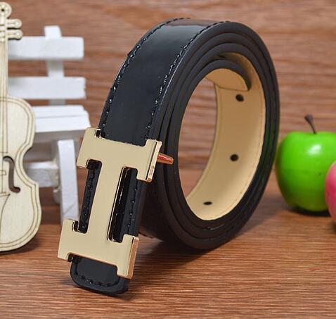 Designer Baby Girls Boys PU Leather Belts Children Boy Girl Gold Silver Buckle Leisure Waist Strap Accessories