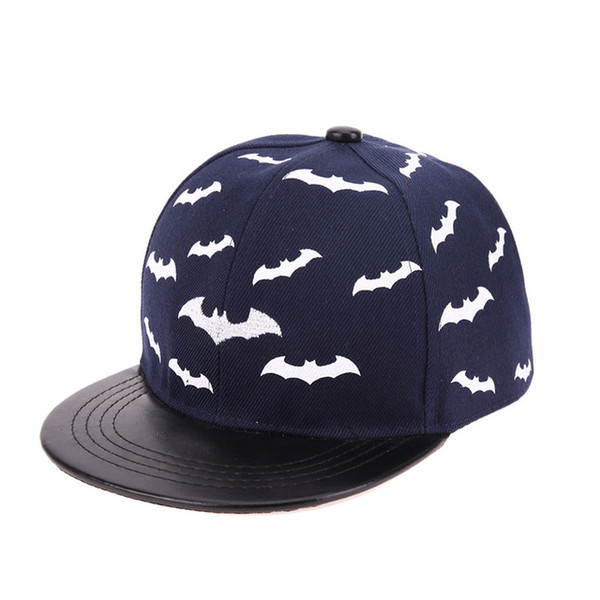 Baby Hats Cap 2017 New Fashion Baseball Cap Children Boys Girls Snapback Flat Cap bat Print Kids Hip Hop Hats Baby Sunshade Hats