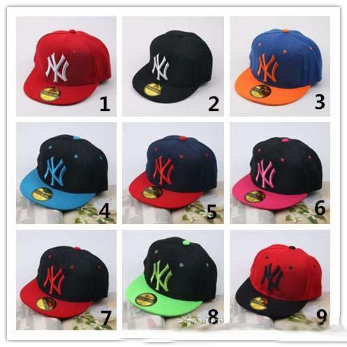 Sell like hot cakes NY Baeball Cap Kids Snapback High Quality NY Leter Embroidery Children Cotton Baseball Cap Boys Girls Fashion Hats GF