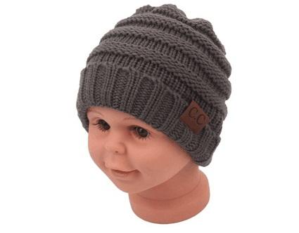 2018 fashion kids winter keep warm cc beanie Labeling hats Wool knit skull designer hat outdoor sports caps for baby children kid