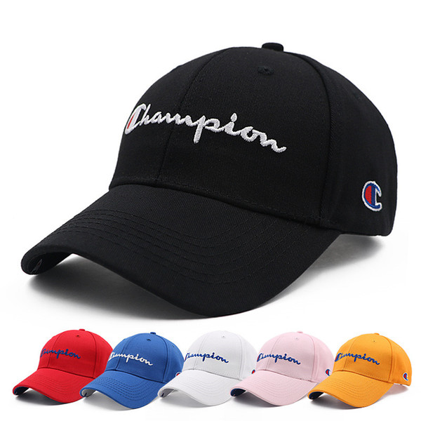 Champion Brand Ball Caps Men Women Embroidery Letter Peaked Cap Snapbacks Student Baseball Caps Travel Sunhat Visor Casquette Hat B90201