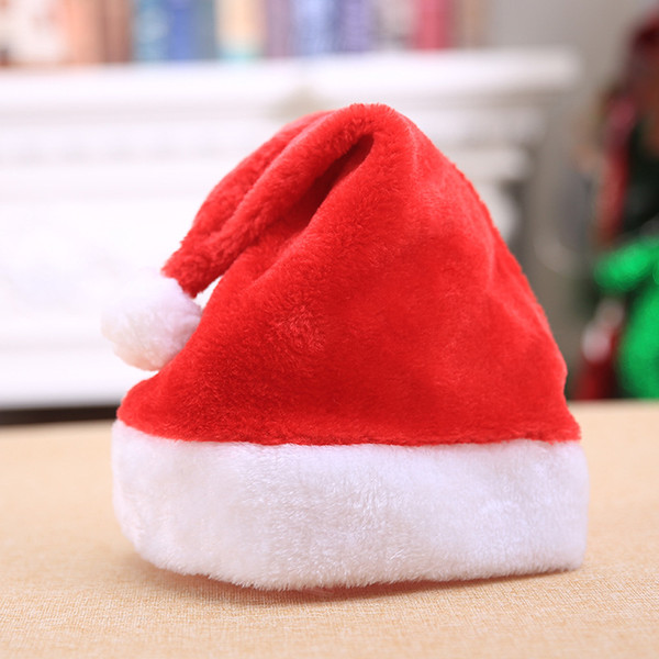 Christmas Ornaments Gifts Plush Santa Hat Party Supplies Christmas Hat