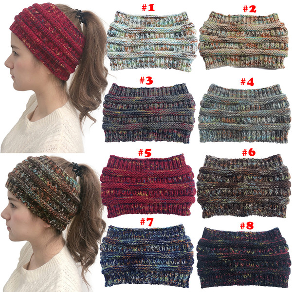 Winter Caps Stocking-cap With Label Woman Toboggan Cap 8 Colors Christmas toques Hat DHL Free Shiping