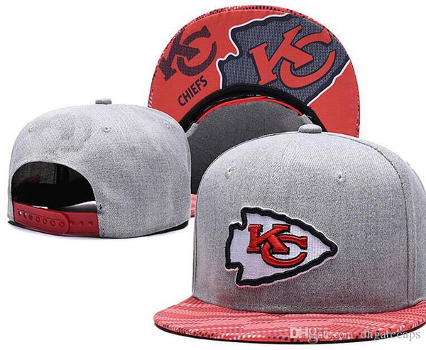 Wholesale Adjustable Kansas City Snapback KC Hats Outdoor Summer Men Basketball Cap Sun Visors Flat casquette Cheap Women Football Cap 01