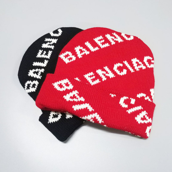 Knit Double Layer Beanies Women Men Winter Hats Brand Letters Knitting Slouchy Hat Luxury Skull Cap Crochet Sport Ski Beanie C102301