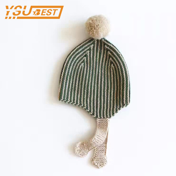 New Cotton Newborn Autumn Winter Baby Hats Cute Kids Boy Cap Bonnet Infant Boys Girls Knitted Hat Q190521