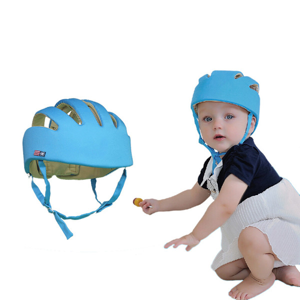 Baby Hats Kids Walking Skating Head Protector Caps Safty Adjustable Fashion Cotton Fabric Headguard Children Boys Girls Helmet Q190521