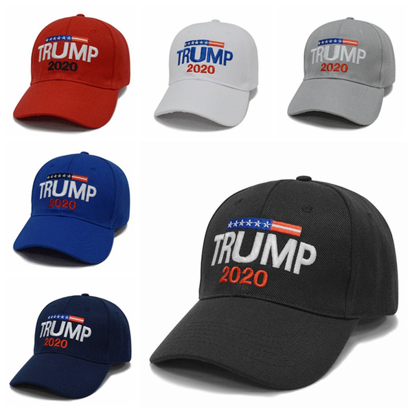 Trump 2020 Baseball Hats Donald Trump 2020 Embroidery Cap USA President Election Outdoor Sports Hats HHA1057