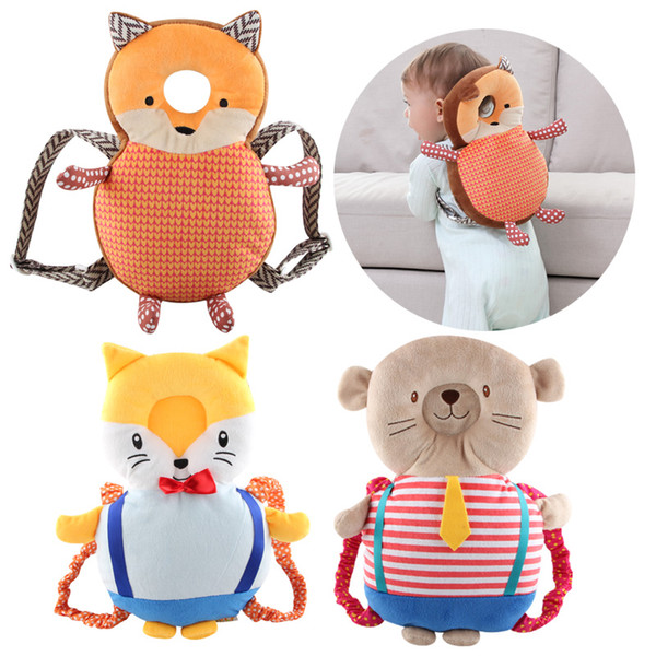 Fox bear cartoon Baby Walker Walking pad Baby Head bolster Safety Toddler Falling Protective Cap Baby Head Protection Pad Helmet KAF11