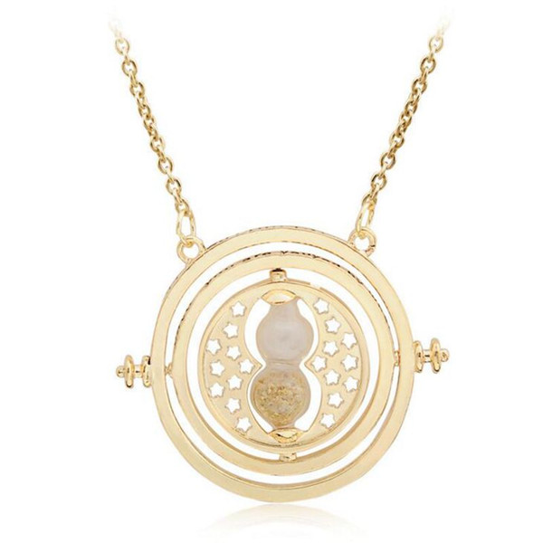 European and American popular hp necklace necklace time converter hp hermione granger rotating time turner necklace