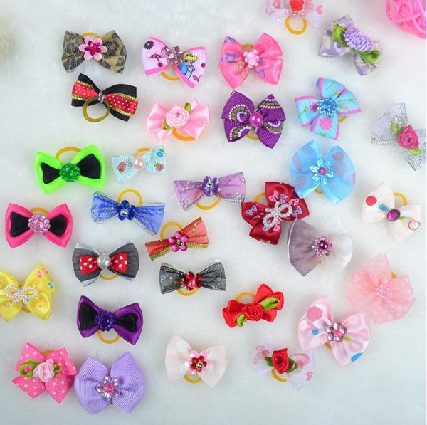 Most Cute!! Handmade kids Bow Hairbands Little Flower Bows For child hair accessories Grooming Accessories Products 300 Pcs/Lot 0594