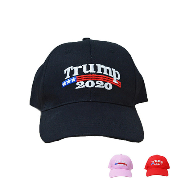 Embroidery Trump 2020 Make America Great Again Donald Trump Baseball Caps Hats Baseball Caps Adults Sports Hats Big Kids Hats 30pcs