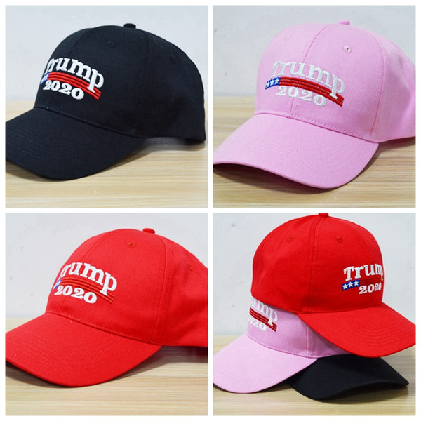 Embroidery Trump 2020 Make America Great Again Donald Trump Baseball Caps Hats Baseball Caps Adults Sports Hat Big Kids Hats 1pcs