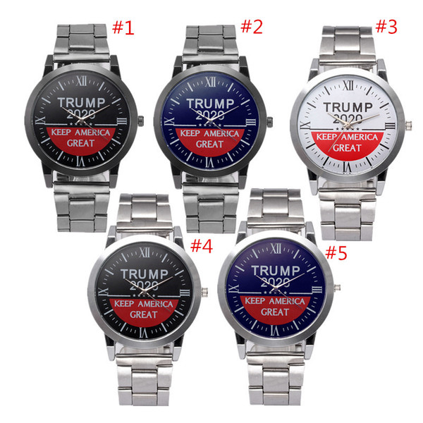 Donald Trump 2020 Women Men Watches Letter Retro Quartz Wristwatches 37mm Stainless Steel Strap Watch Automatic Movement SL39 Wrist Watches