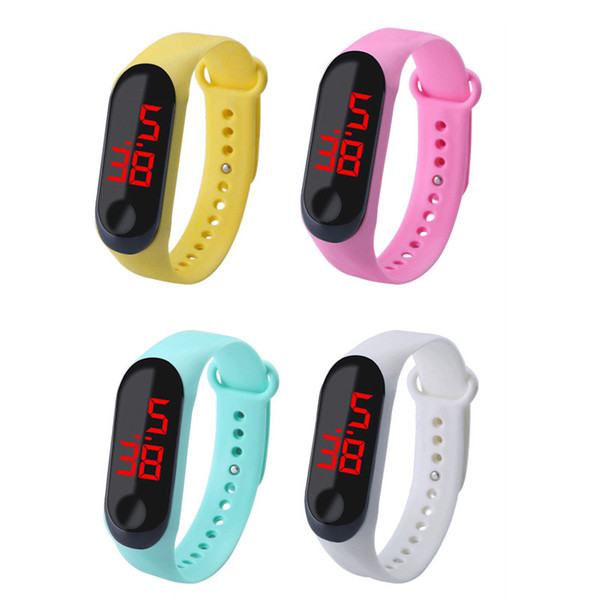 Fashion Kids Digital LED Whatch Boys Girls Children Students Sport Watches New Outdoor Plastic Band Gift Promotional Wrist Watches