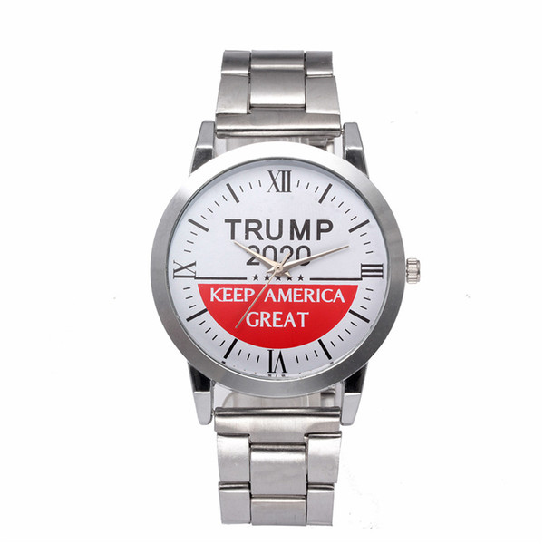 Donald Trump 2020 Women Men Watches Letter Retro Quartz Wristwatches Stainless Steel Strap Watch Automatic Movement SL39 Wrist Watches Gifts