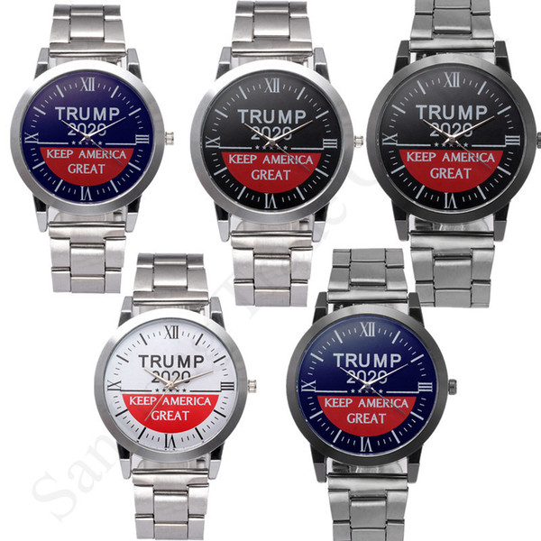 Trump 2020 Keep America Great Quartz Wristwatch Unisex Couples Women Men Wrist Watches Alloy Stainless Watch Brand Retro Watches C91707