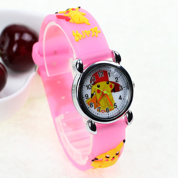 JOYROX Cartoon Pattern Children Sports Watch 2018 Hot Cartoon Rubber Strap Quartz Wristwatch Fashion Girls Boys Kids Clock