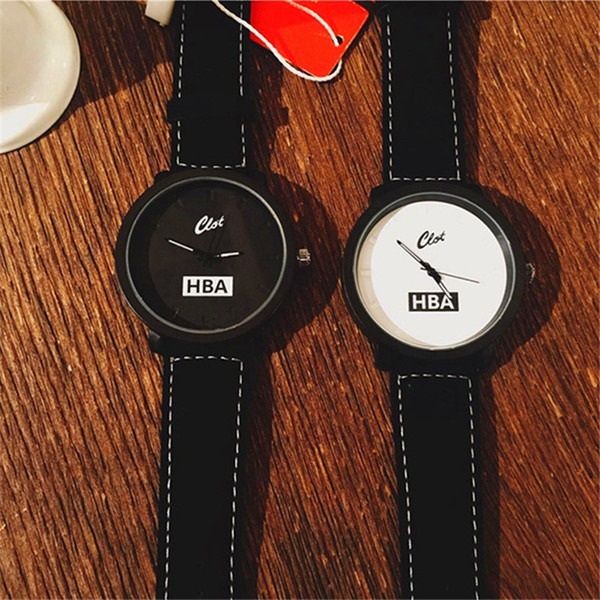 Fashion HBA Watches Leather Strap Men Quartz Women Dress Watch Sports Simple High Quality Relojes Suitable Geneva Wristwatch New Style