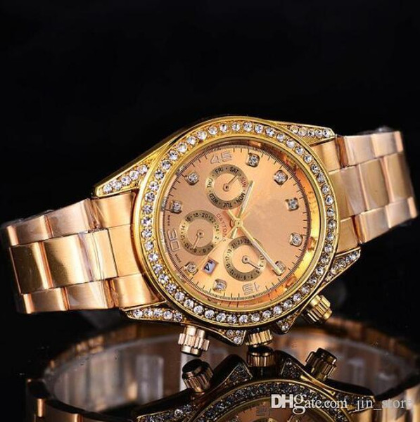 2019 Luxury GENEVA Watches Womens Diamonds Watches Bracelet Ladies Designer Wristwatches 3 Colors Free Shipping 103621 calendar gold clock