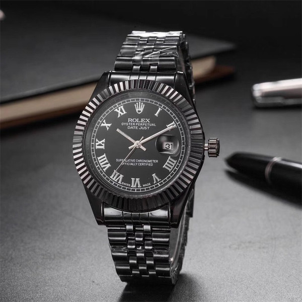 Low price Sale of stainless steel fashion watches with high quality with box free shipping color mixing Rolex