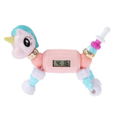 kids toys electronic toys watch kids baby lovely animal watch Accessories DIY bead Cartoon magic watch Children's watches