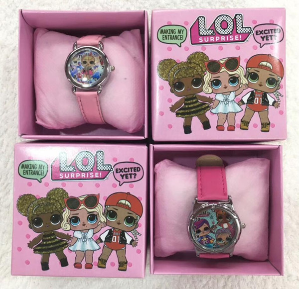 Wholesale Lot LOL Surprise Children Wristwatch Kids Cartoon Watches With Boxes Gifts W0012