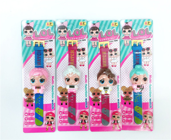 2019 NEW cartoon doll watch fashion girl Electronics calendar time wrist watches children kids Jewelry DHL free shipping